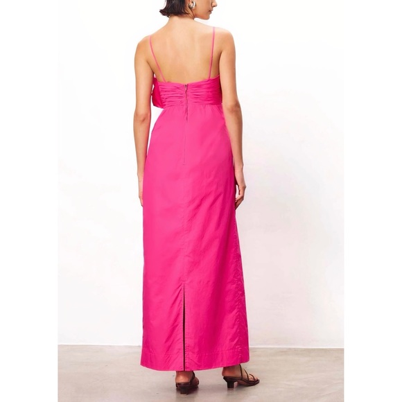 Mara Hoffman Maxi Ruffle Sleeveless Raquel Pink Dress - Picture 5 of 7